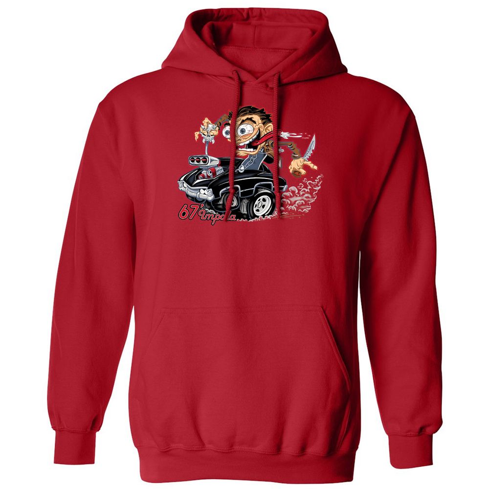 Classic Unisex Hoodie - V2DKU1V2 - Red - 5