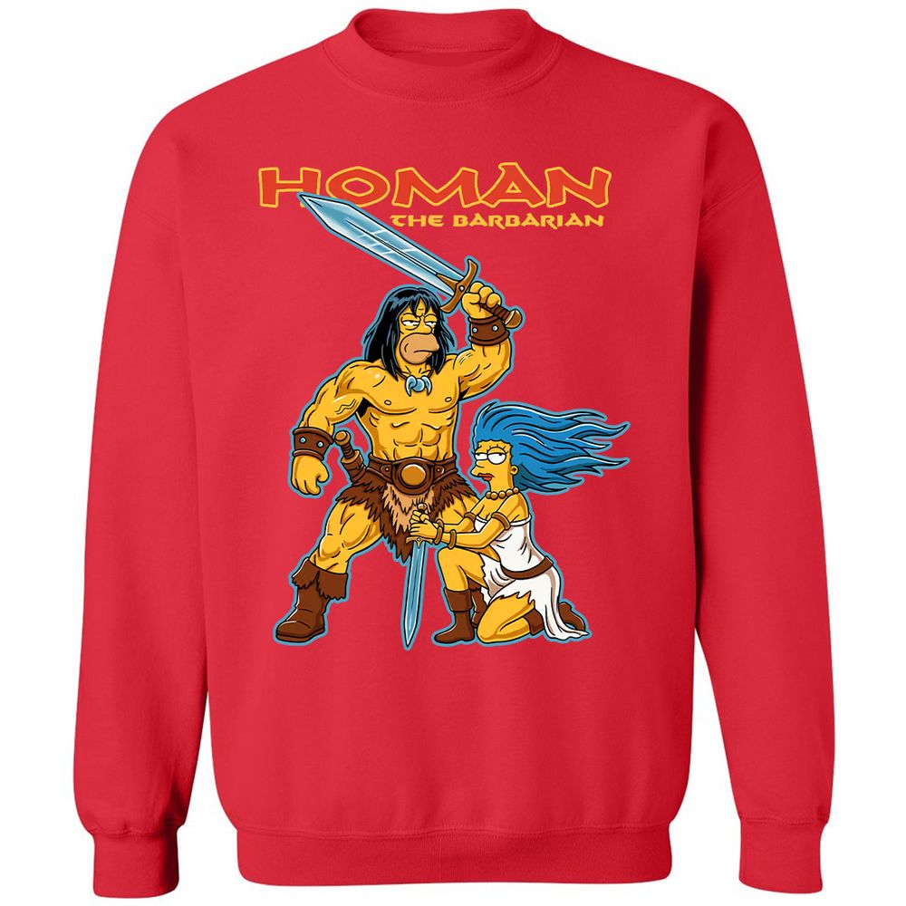 Classic Unisex Sweatshirt - 62KC3DBE - Red - 5