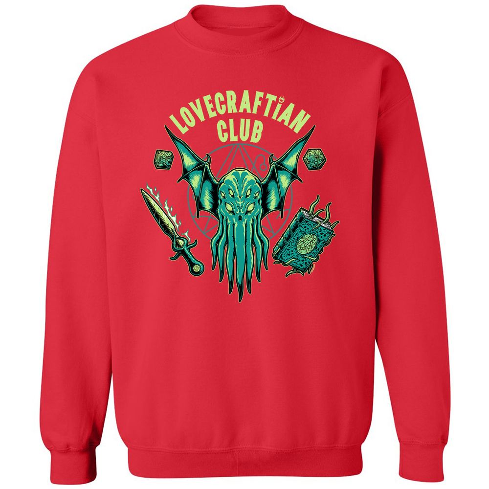 Classic Unisex Sweatshirt - C2VJ8R2C - Red - 5
