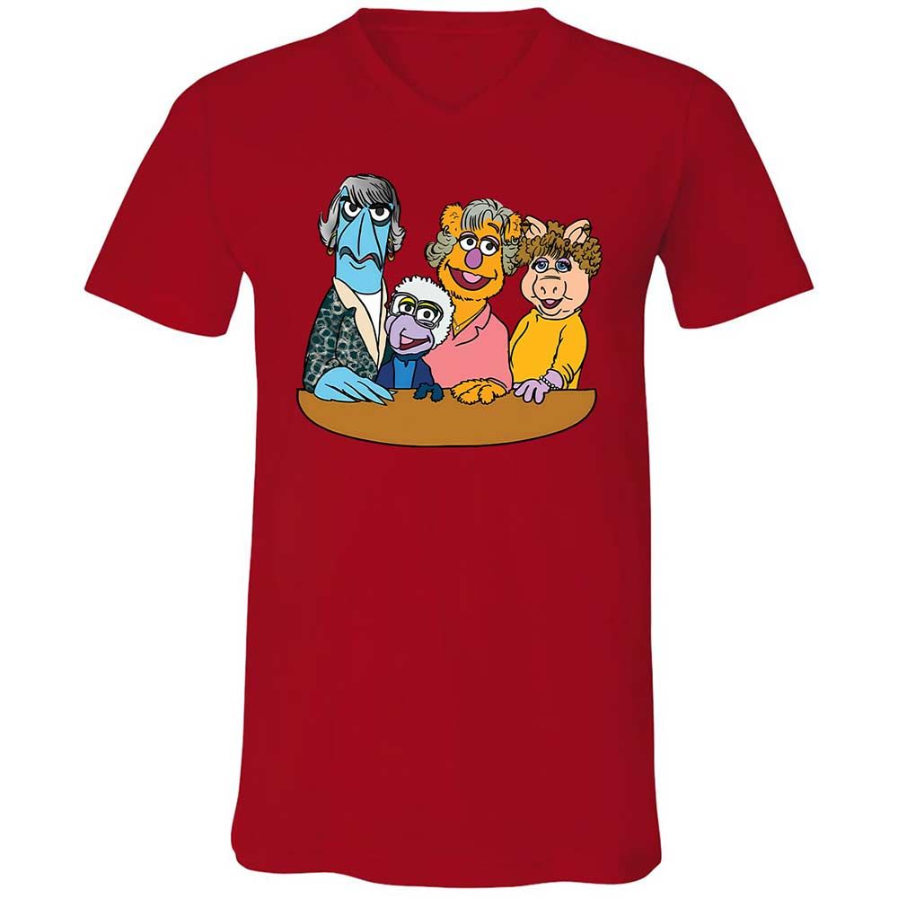 Unisex V-Neck T-Shirt - 8N91VZ57 - Red - 5