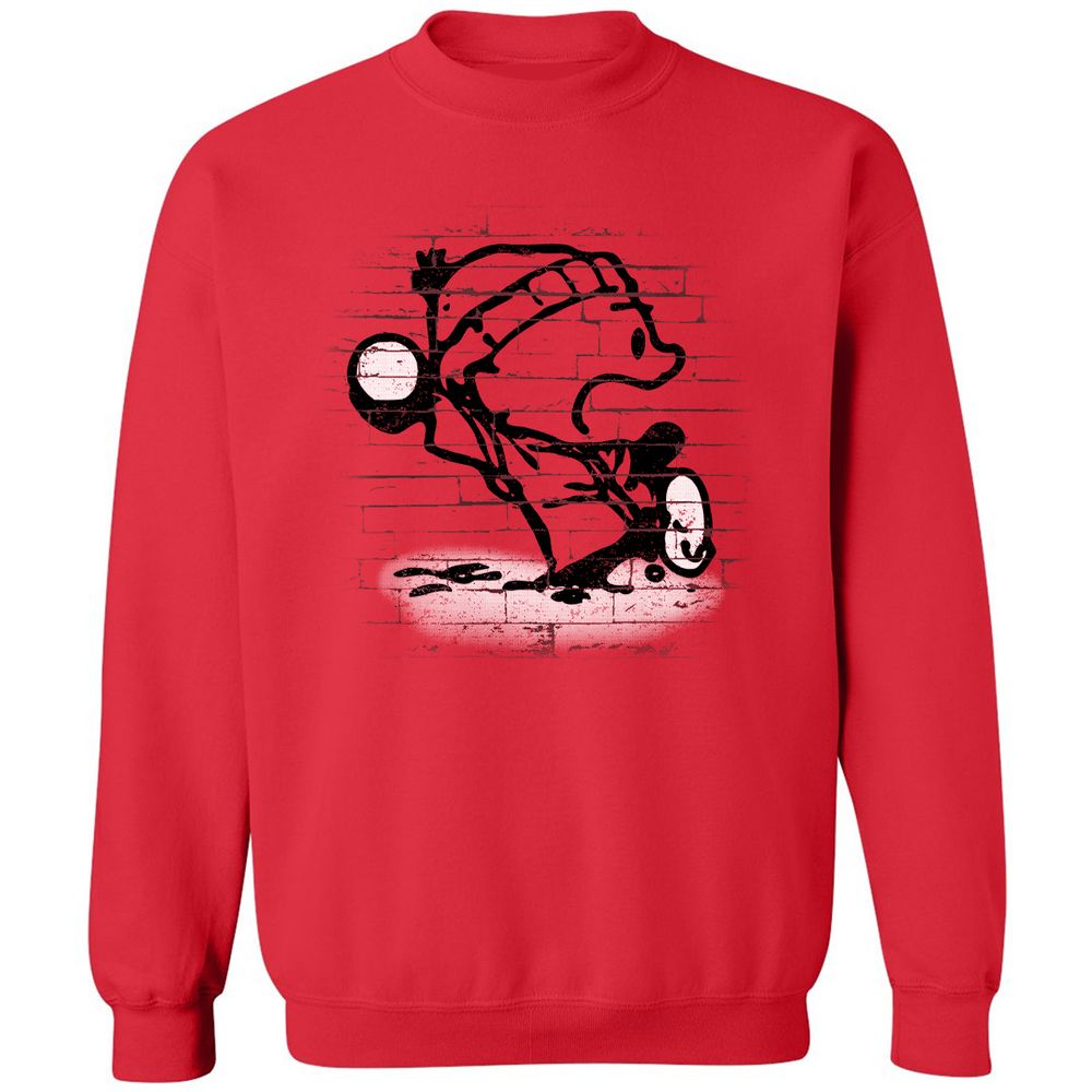 Classic Unisex Sweatshirt - 3CTM1ZQ5 - Red - 5
