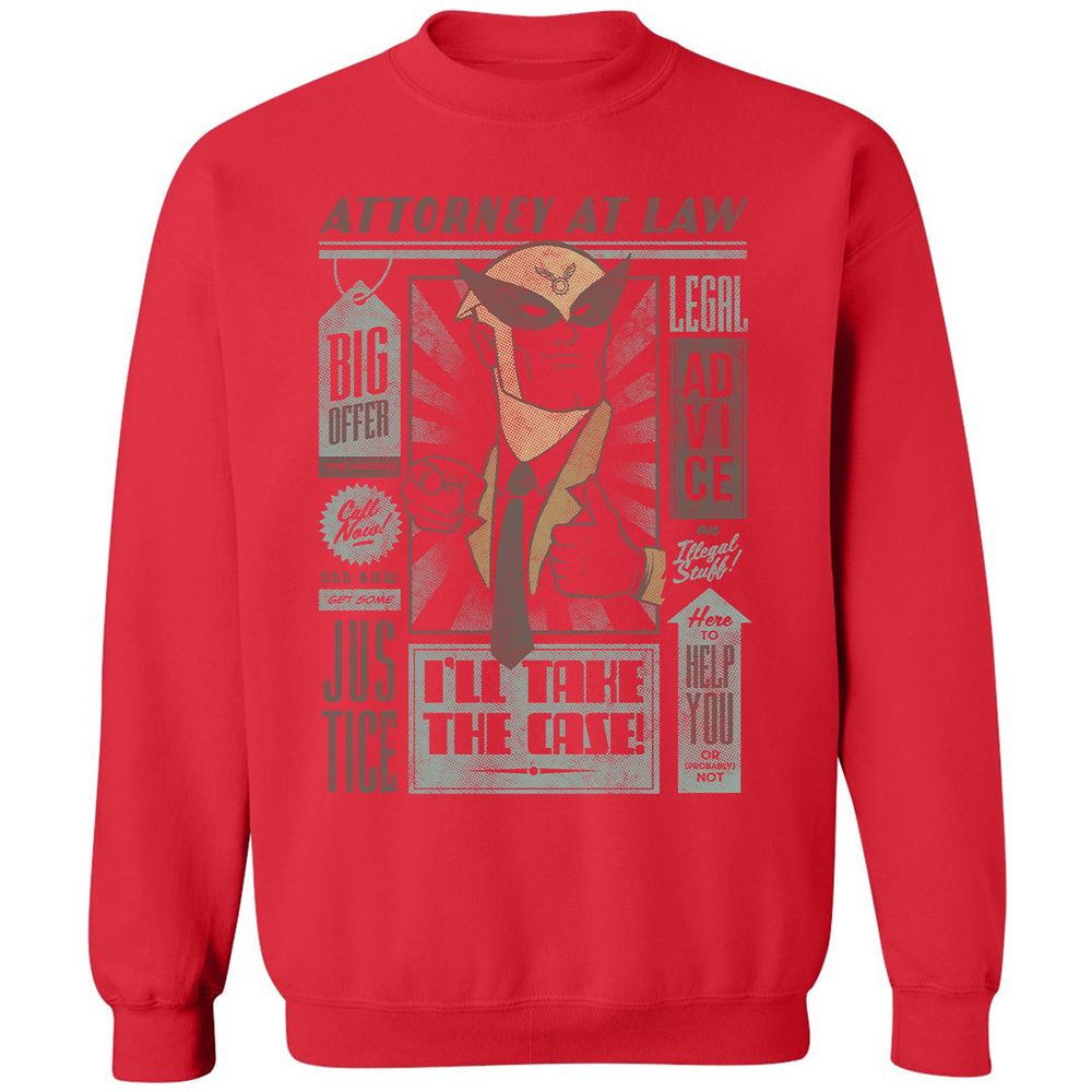 Classic Unisex Sweatshirt - JRXAS86R - Red - 5