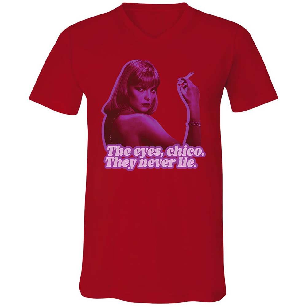 Unisex V-Neck T-Shirt - J5LRWTQW - Red - 5