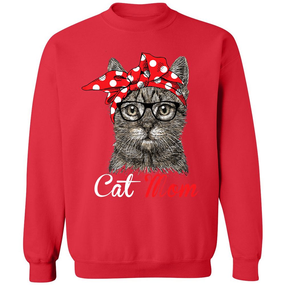 Classic Unisex Sweatshirt - QUUJS74D - Red - 5