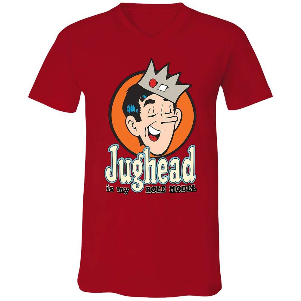 Unisex V-Neck T-Shirt - EJKURKUM - Red - 5