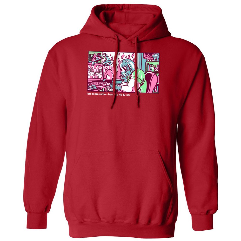 Classic Unisex Hoodie - E7NZ3N2S - Red - 5