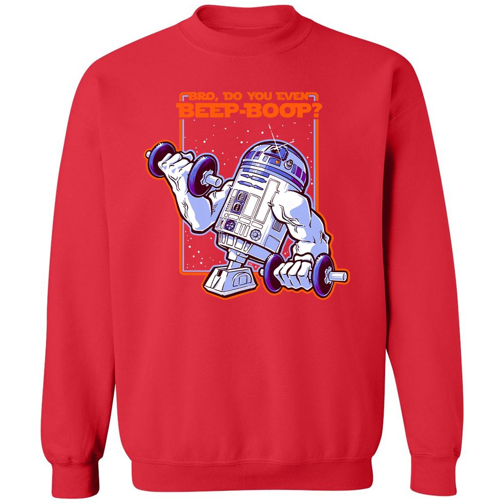 Classic Unisex Sweatshirt - C55MDFFB - Red - 5