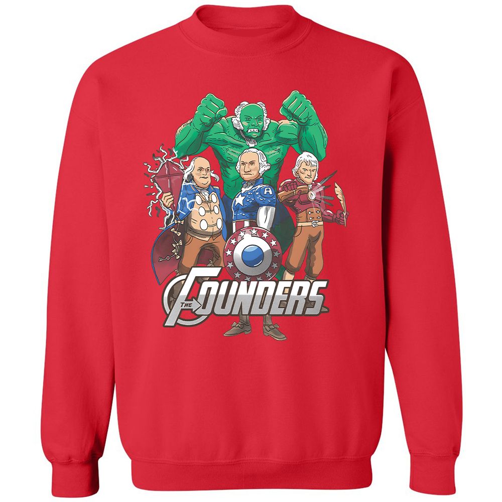 Classic Unisex Sweatshirt - LVU8V71Z - Red - 5