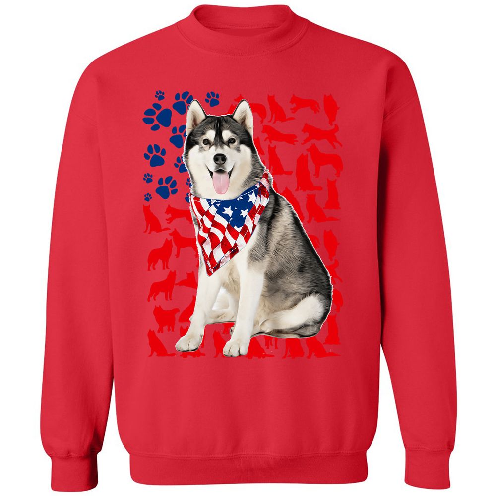 Classic Unisex Sweatshirt - 6NSV8C5F - Red - 5