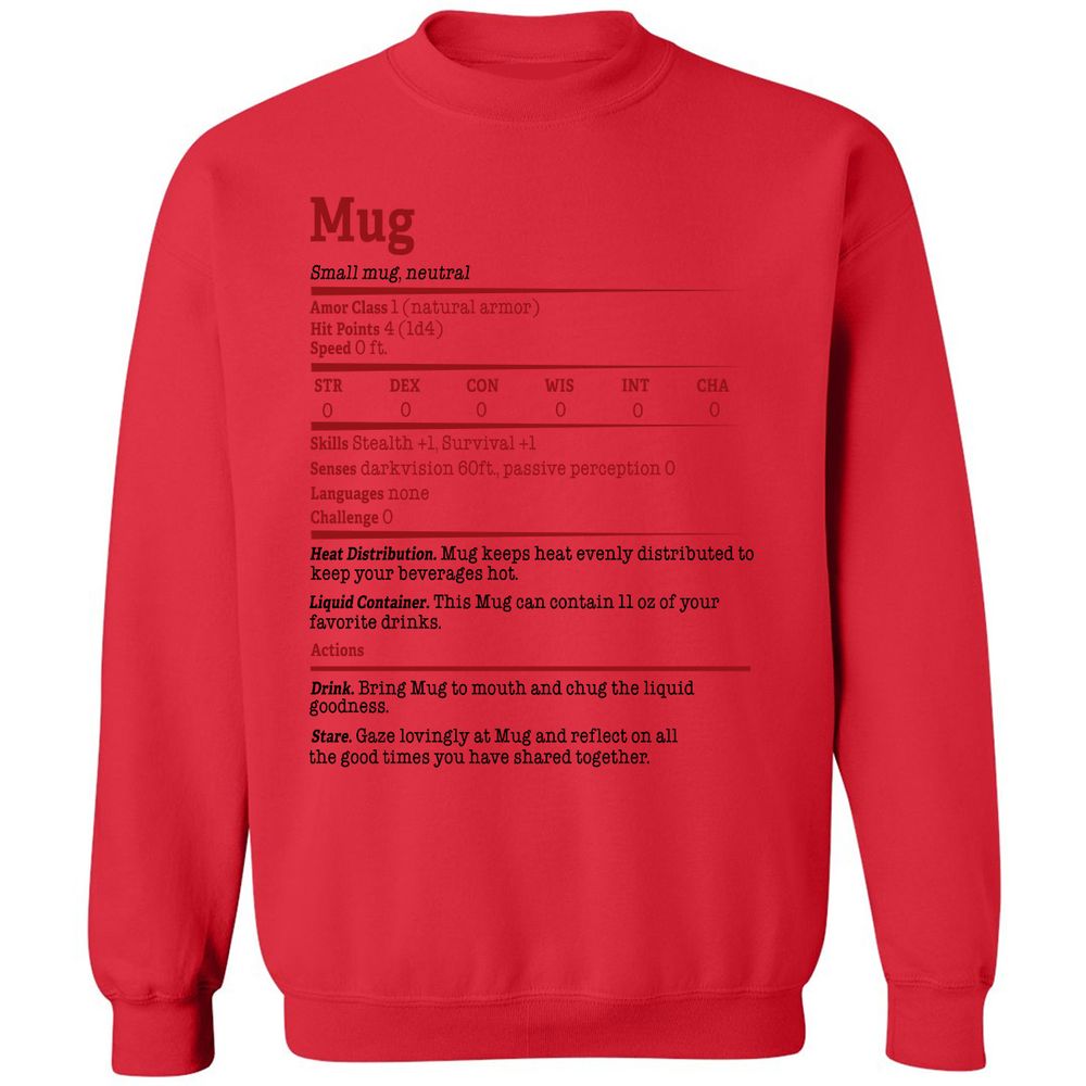 Classic Unisex Sweatshirt - X88NG3P1 - Red - 5