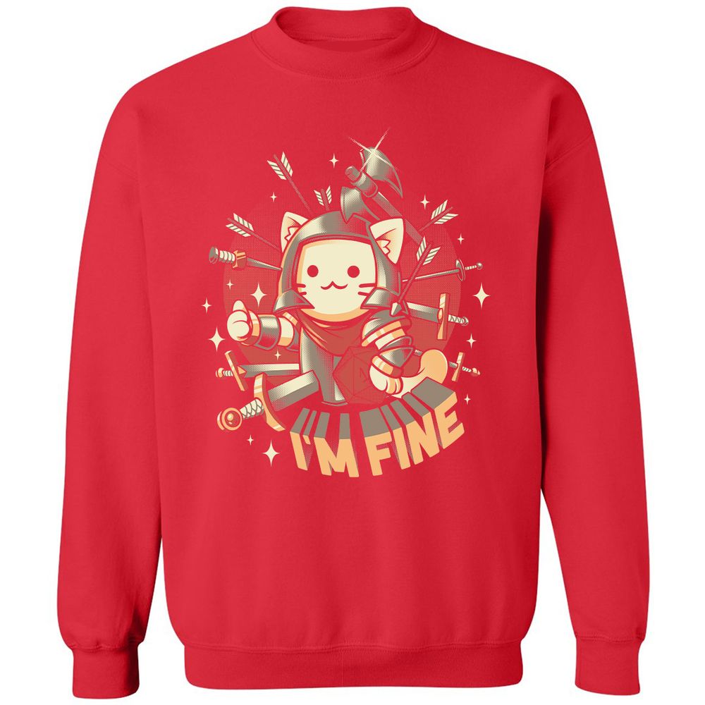 Classic Unisex Sweatshirt - SWTD5FPE - Red - 5
