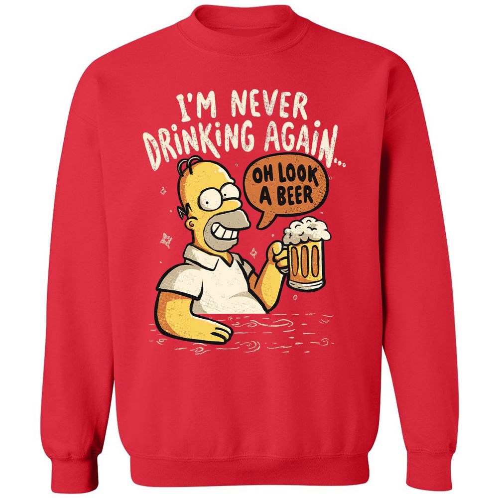 Classic Unisex Sweatshirt - 9YZJYHFU - Red - 5