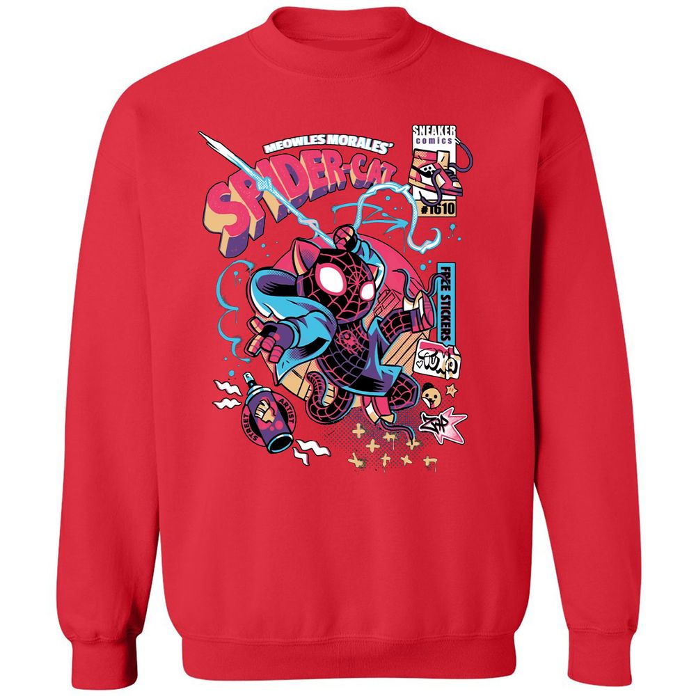 Classic Unisex Sweatshirt - YAT7BKFH - Red - 5