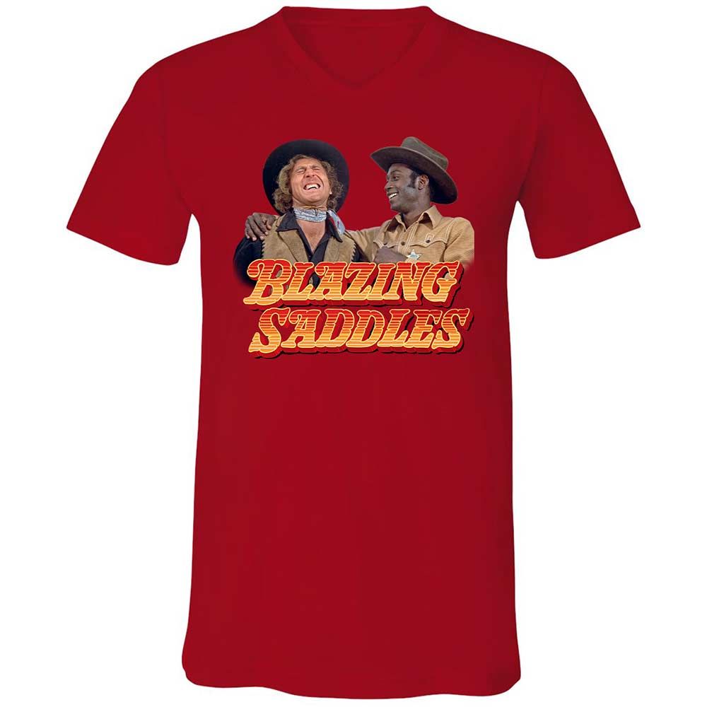 Unisex V-Neck T-Shirt - MMVHQPFW - Red - 5