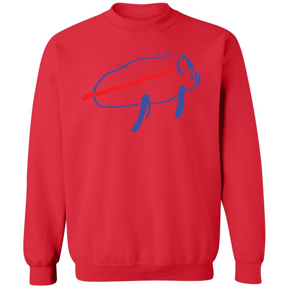 Classic Unisex Sweatshirt - S4GZN3QE - Red - 5