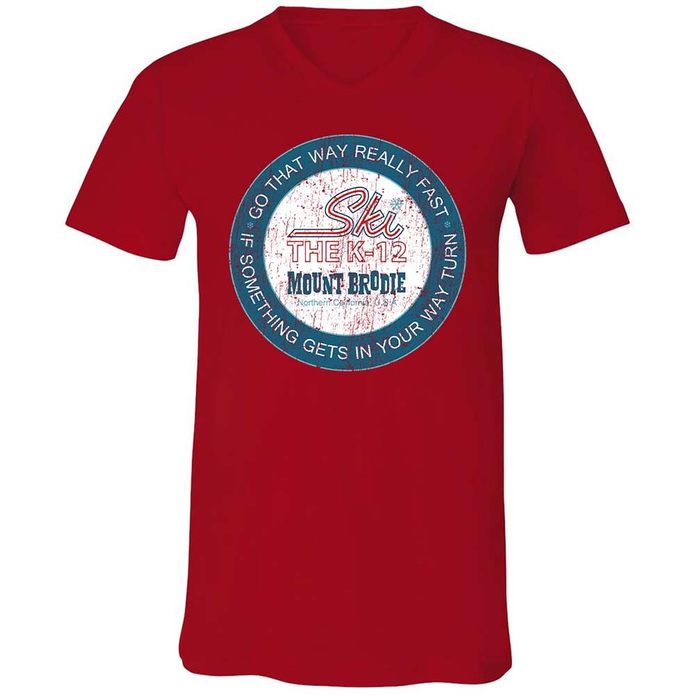 Unisex V-Neck T-Shirt - A9GUBAWB - Red - 5
