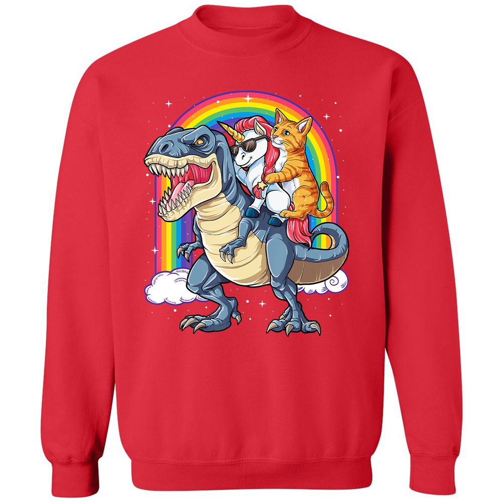 Classic Unisex Sweatshirt - PGLJJYK6 - Red - 5