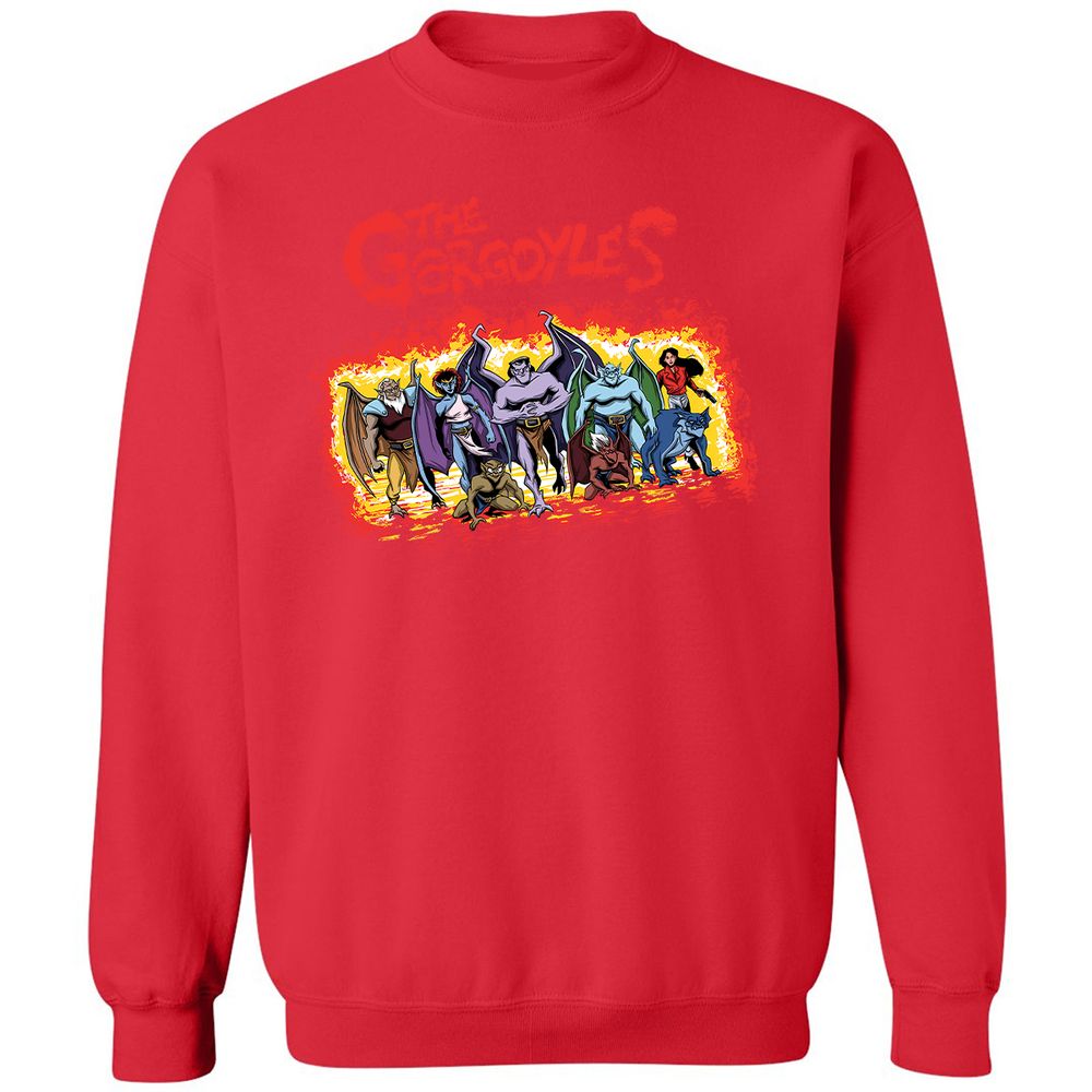 Classic Unisex Sweatshirt - A4YFH5BF - Red - 5