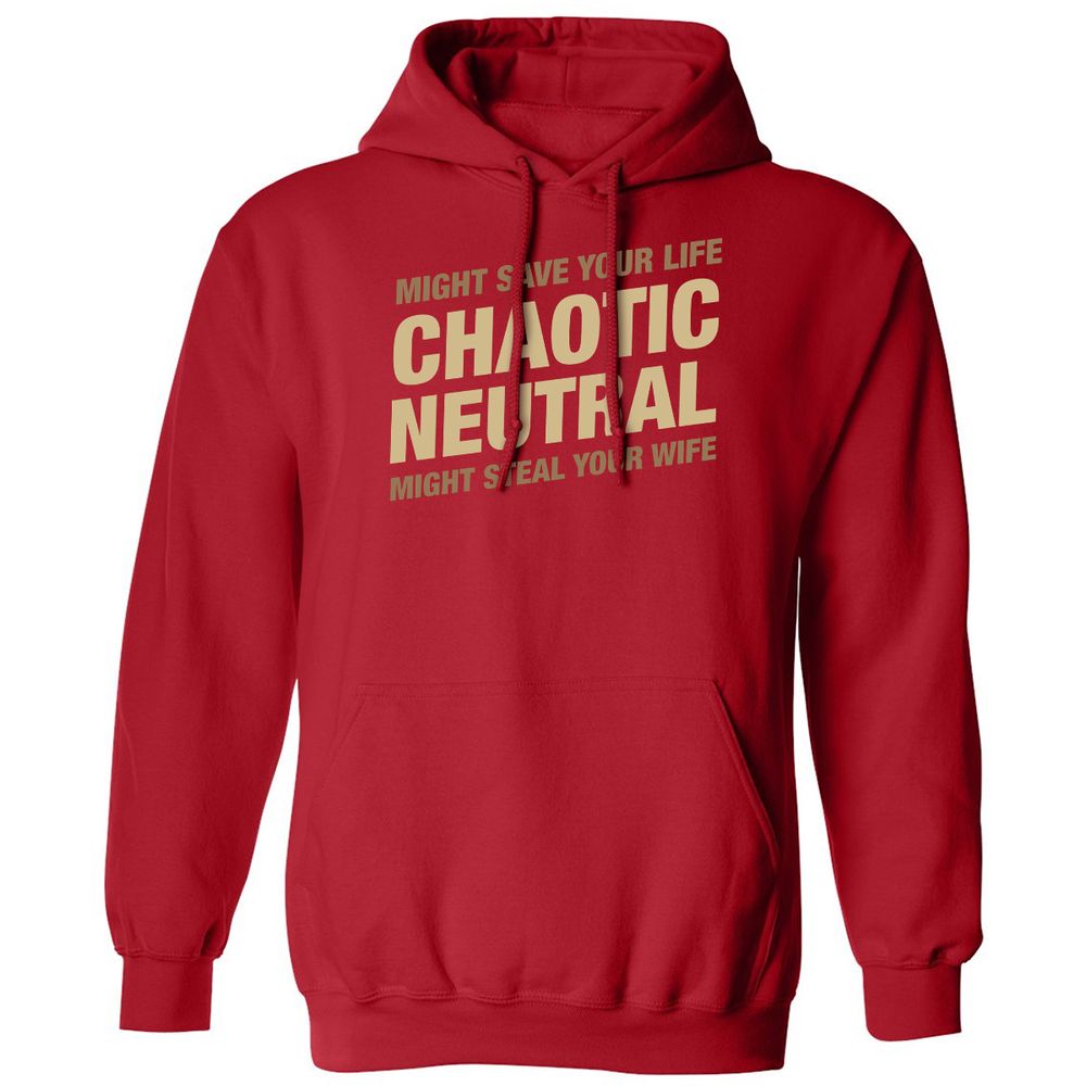 Classic Unisex Hoodie - TE92RA3R - Red - 5
