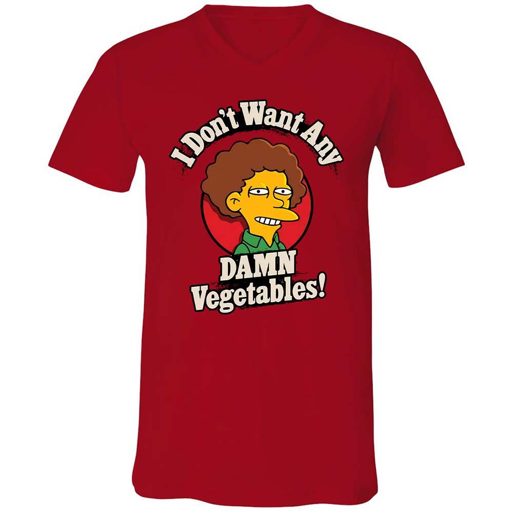 Unisex V-Neck T-Shirt - EU4PFD14 - Red - 5