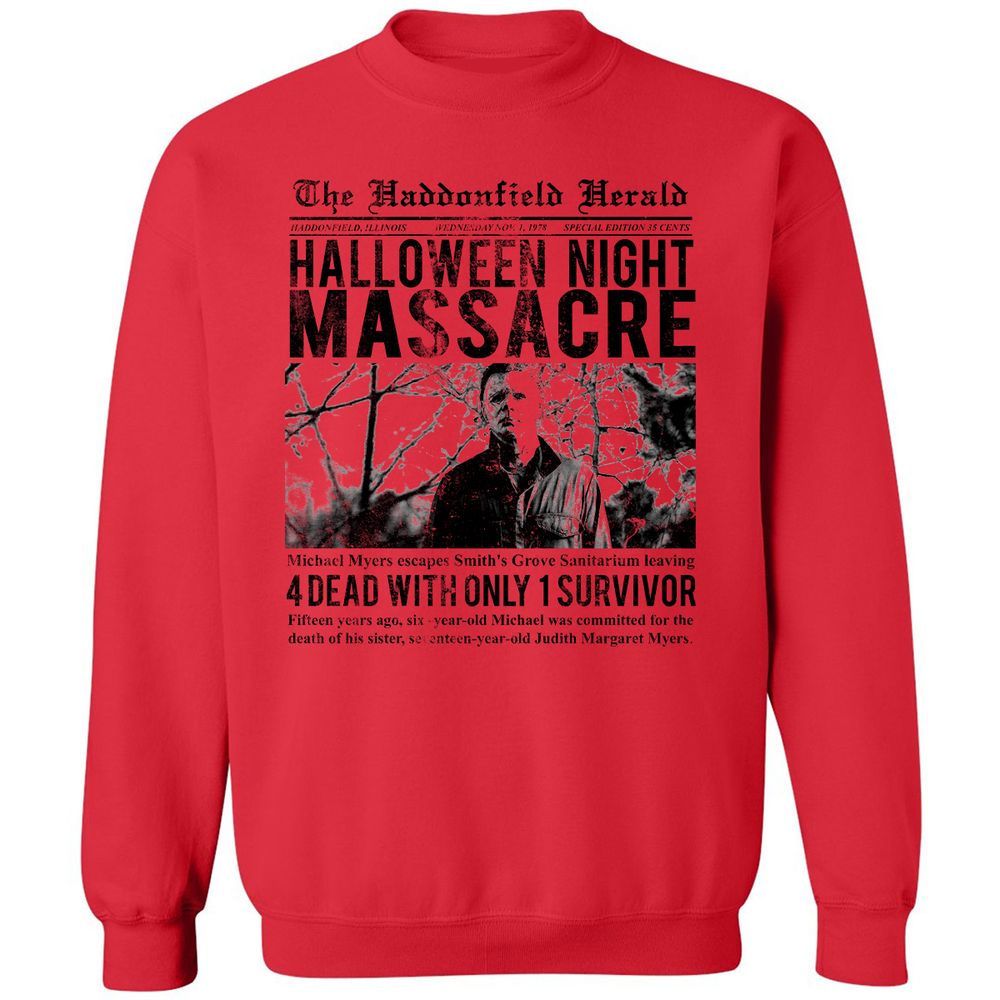 Classic Unisex Sweatshirt - NPATS9QP - Red - 5