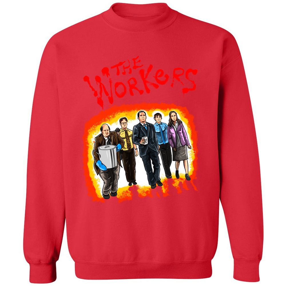 Classic Unisex Sweatshirt - X7L3CFBS - Red - 5