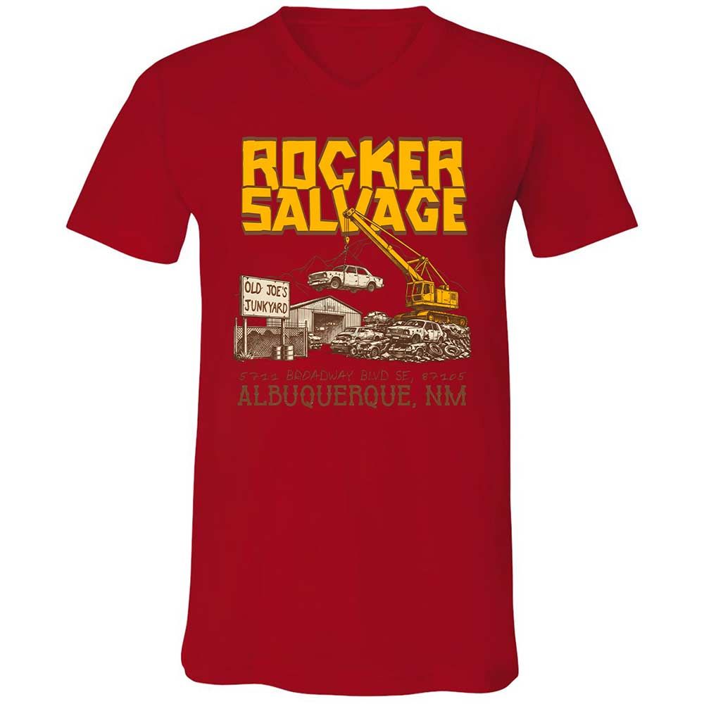 Unisex V-Neck T-Shirt - SW93D7BT - Red - 5