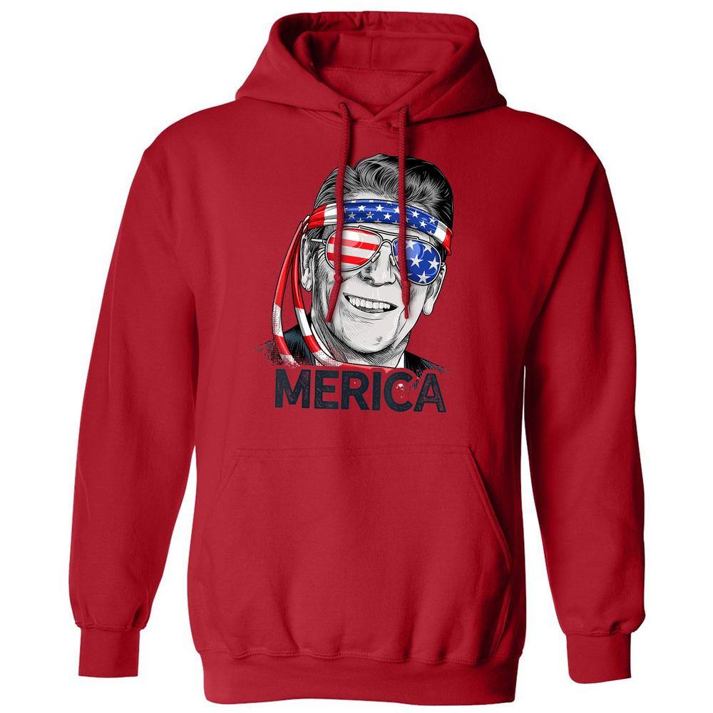 Classic Unisex Hoodie - 7WFEGMUR - Red - 5