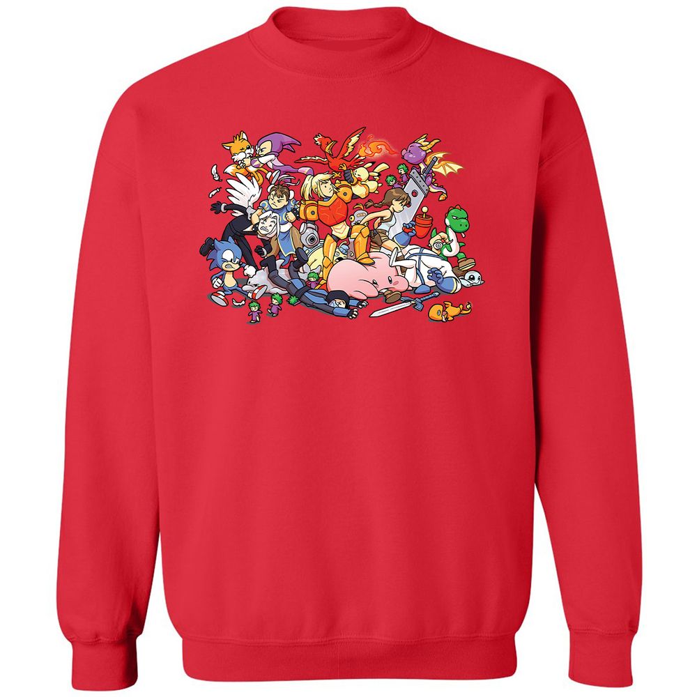 Classic Unisex Sweatshirt - 6ZGQMP5T - Red - 5