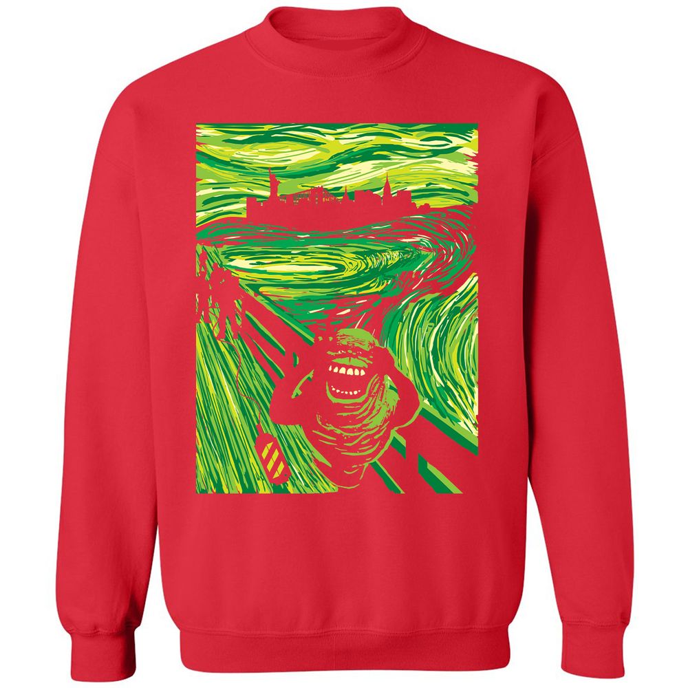 Classic Unisex Sweatshirt - URVC9DW9 - Red - 5