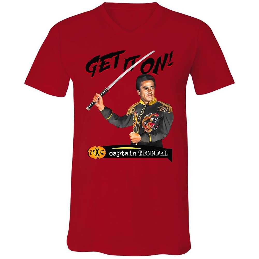 Unisex V-Neck T-Shirt - R56G265T - Red - 5