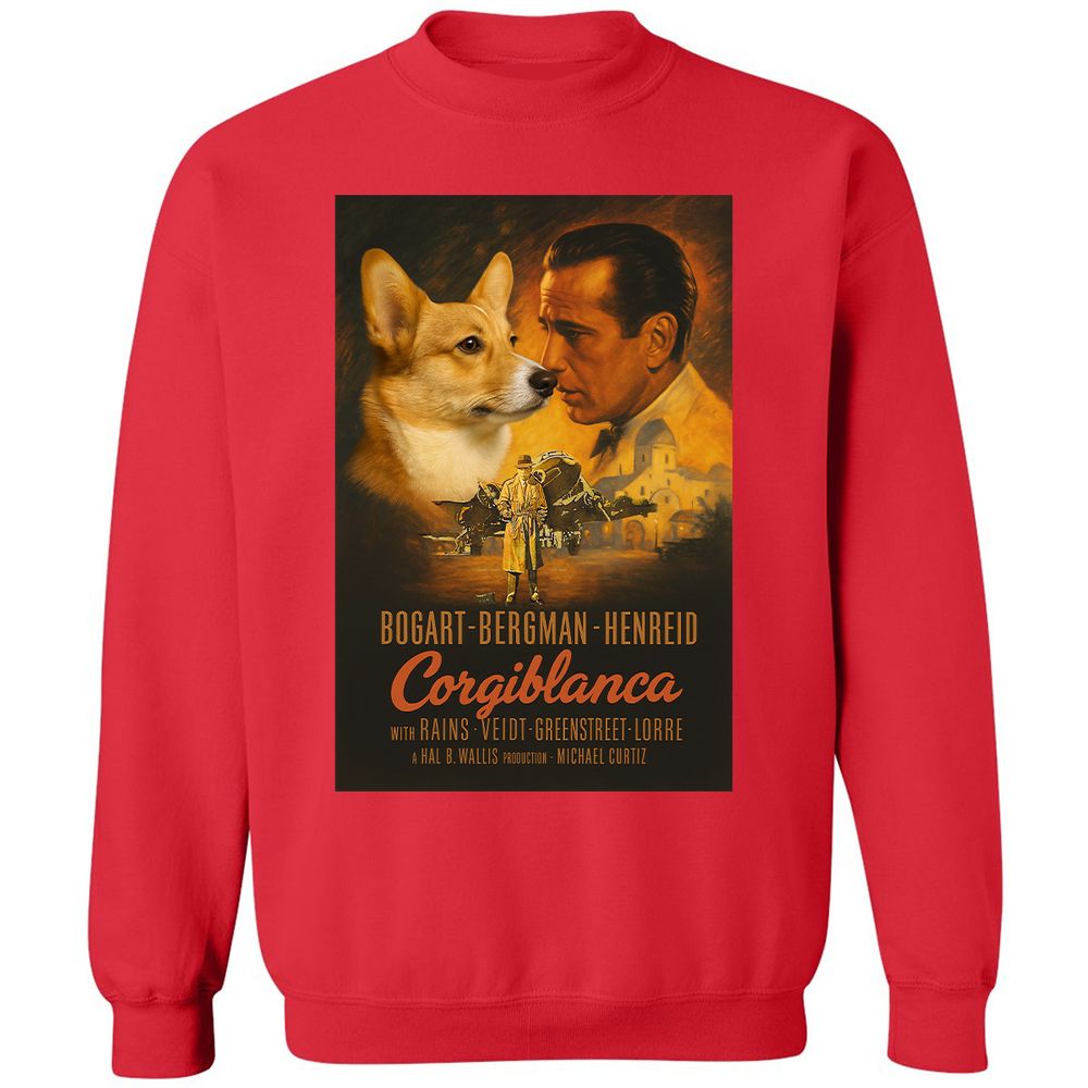 Classic Unisex Sweatshirt - UJ4RNZRB - Red - 5