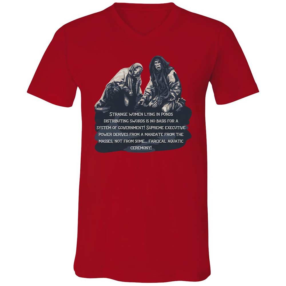 Unisex V-Neck T-Shirt - DT2AFJS4 - Red - 5