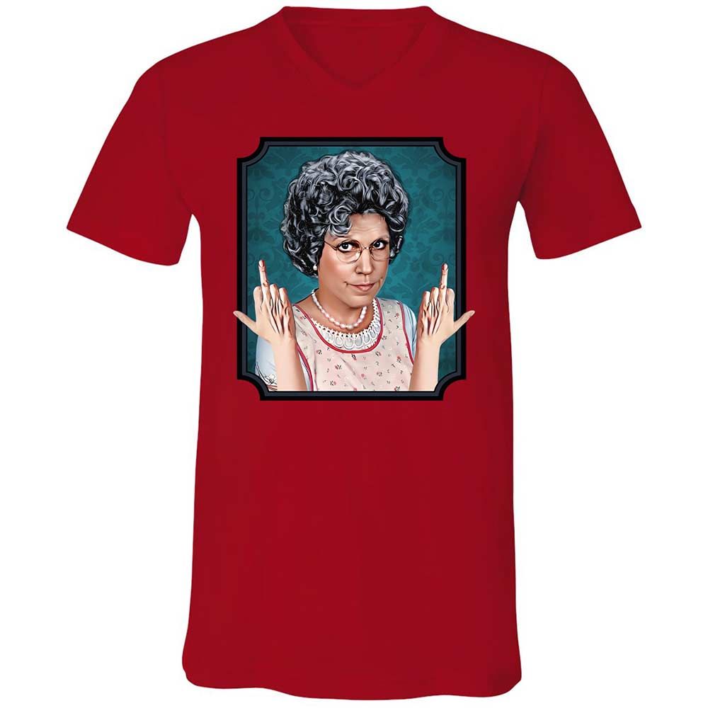 Unisex V-Neck T-Shirt - 16XTM261 - Red - 5