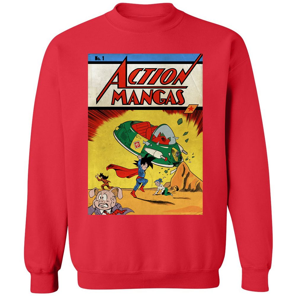 Classic Unisex Sweatshirt - RCSR7HLJ - Red - 5