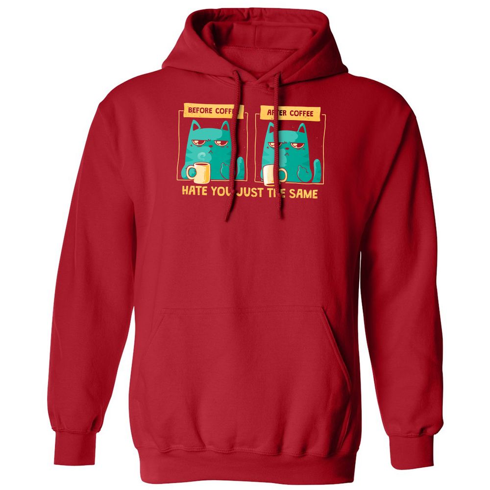 Classic Unisex Hoodie - 82EBA7WU - Red - 5