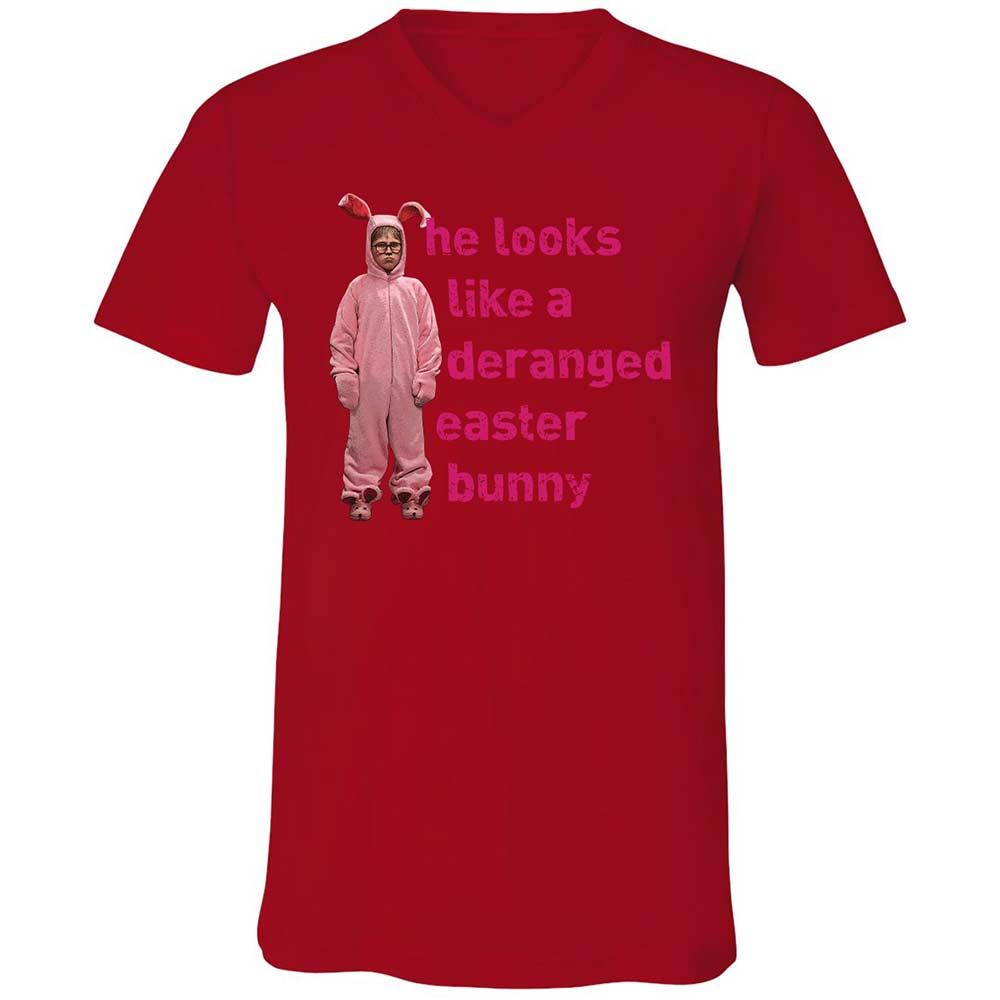 He Looks Like a Deranged Easter Bunny - Red - 5