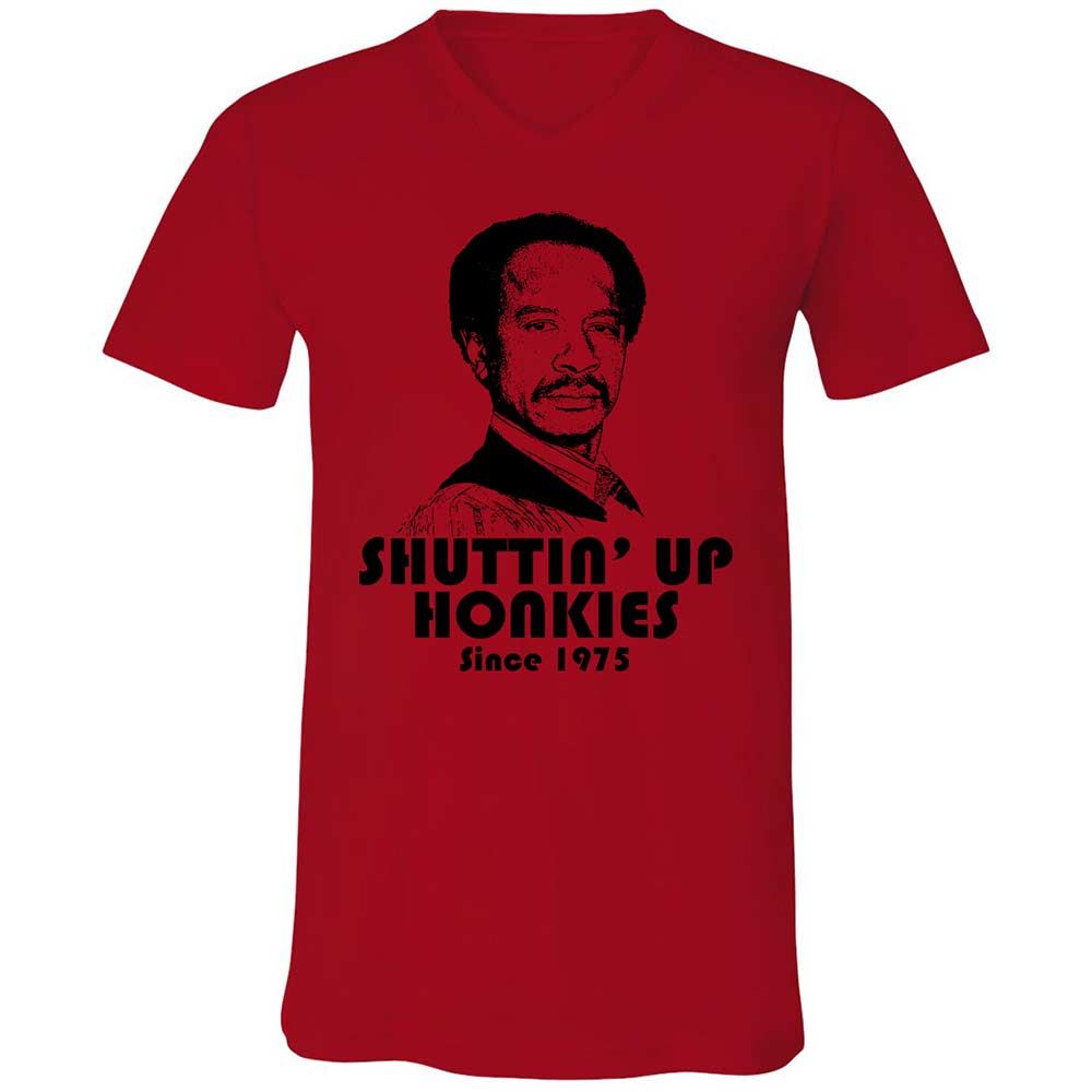 Unisex V-Neck T-Shirt - 3W5CUR5W - Red - 5