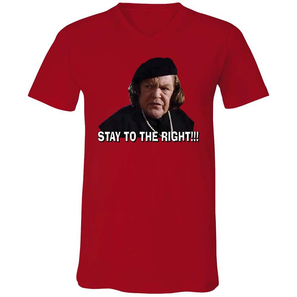 Unisex V-Neck T-Shirt - M581P77Q - Red - 5
