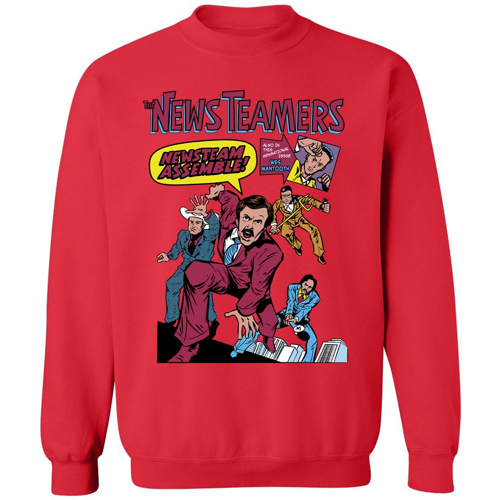 Classic Unisex Sweatshirt - ZEBCGXUL - Red - 5