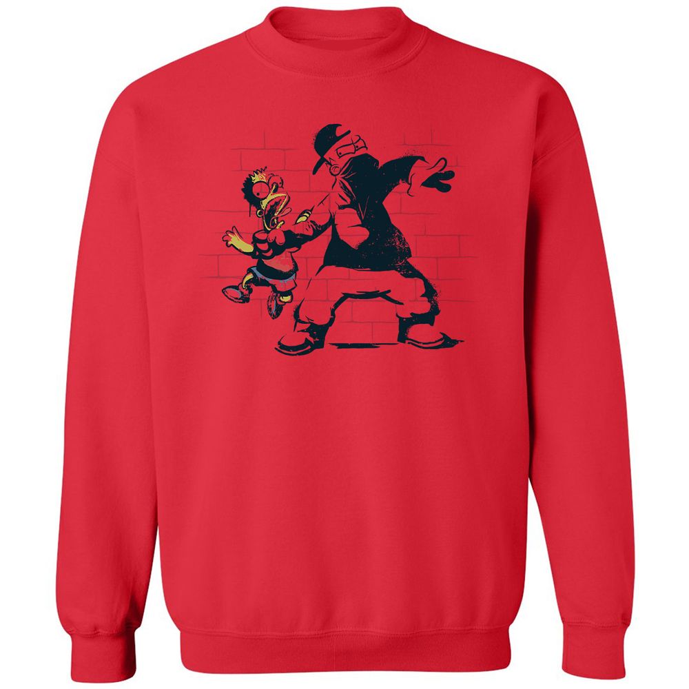 Classic Unisex Sweatshirt - LKM9M1TC - Red - 5