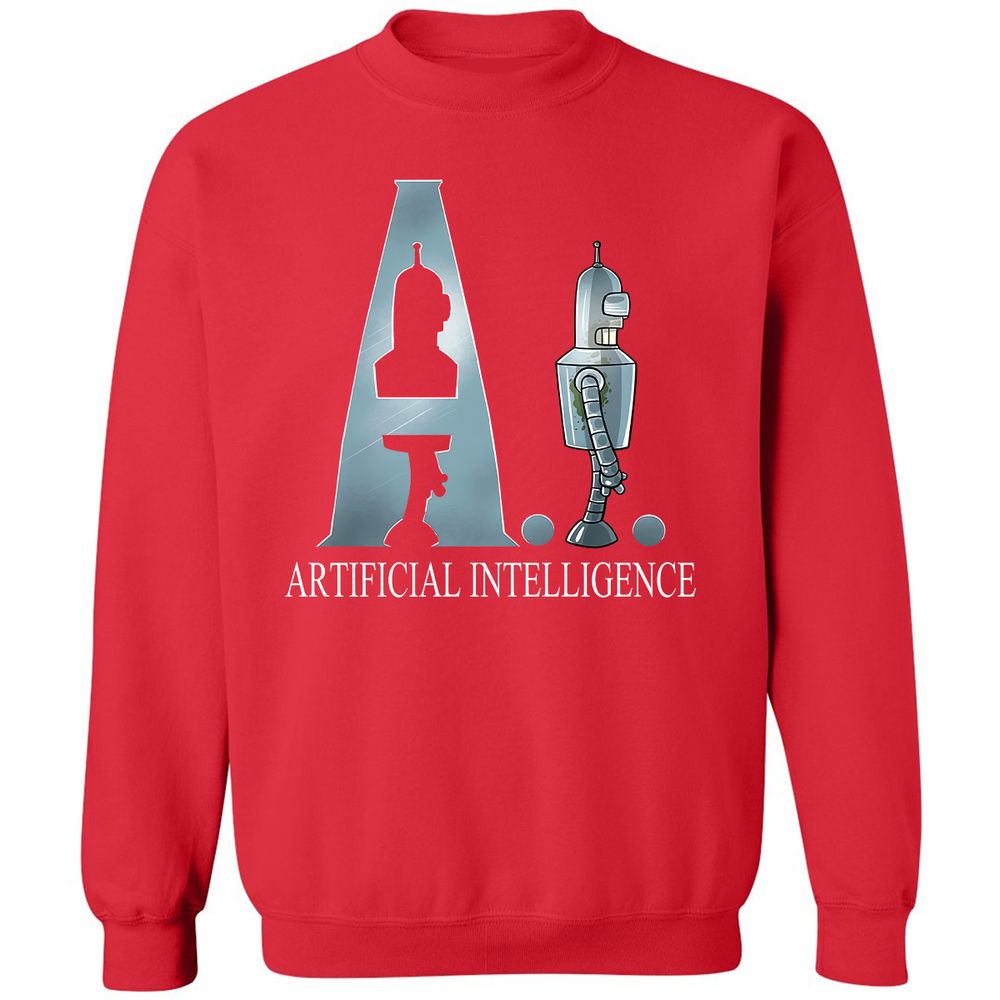 Classic Unisex Sweatshirt - A6AKZJAV - Red - 5