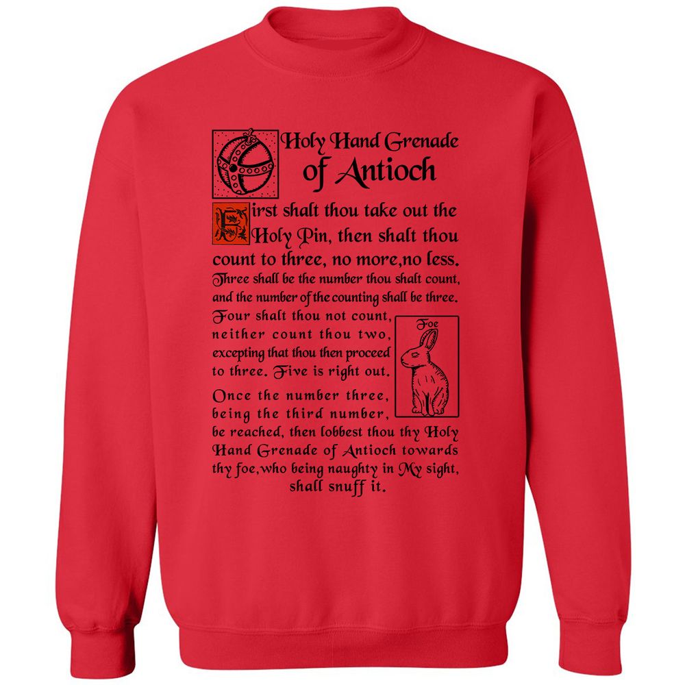 Classic Unisex Sweatshirt - B9MN2KGM - Red - 5