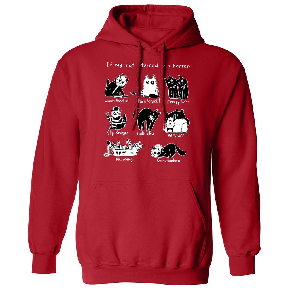 Classic Unisex Hoodie - 2XH7TF7M - Red - 5