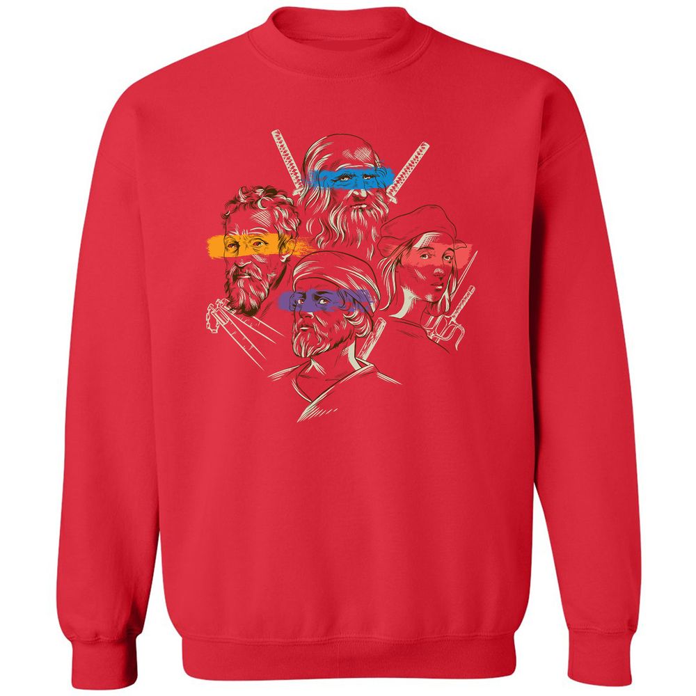Classic Unisex Sweatshirt - DQ4ZM6NV - Red - 5