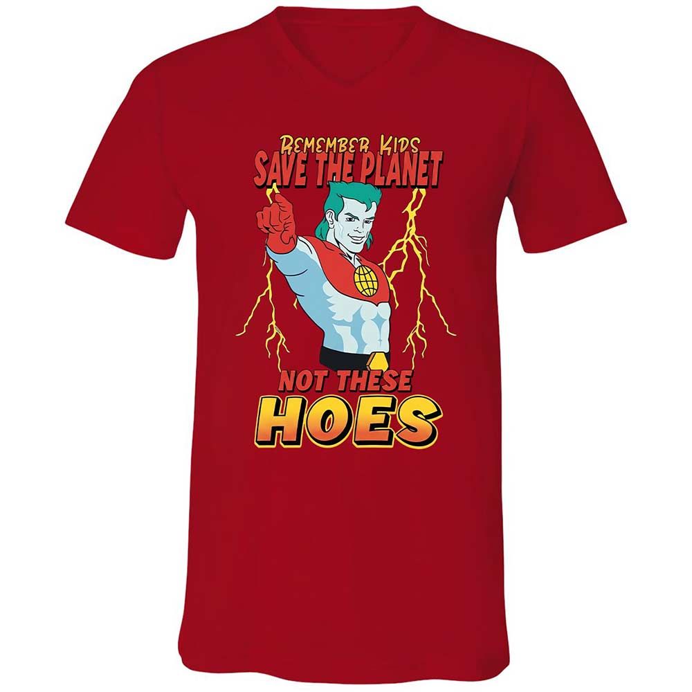 Unisex V-Neck T-Shirt - GNLAPTU5 - Red - 5