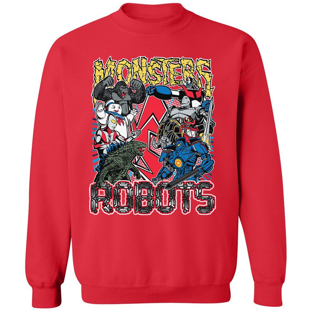 Classic Unisex Sweatshirt - SZ3S5JJQ - Red - 5