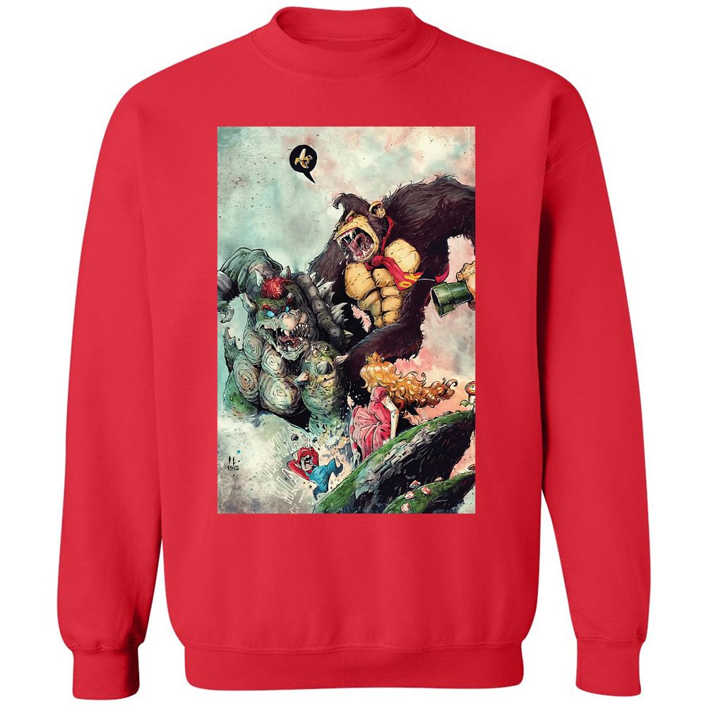 Classic Unisex Sweatshirt - WX3UADL8 - Red - 5