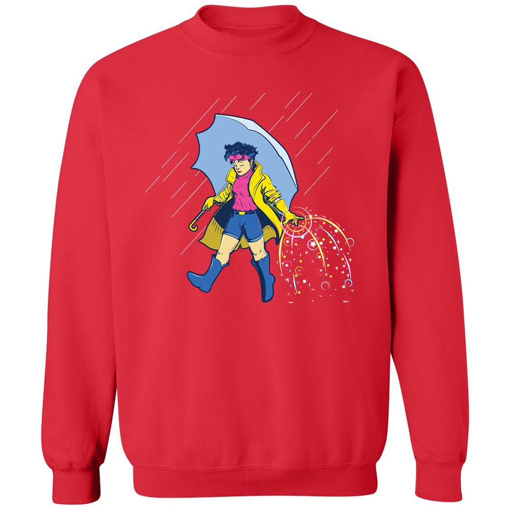 Classic Unisex Sweatshirt - V3K4L7XR - Red - 5