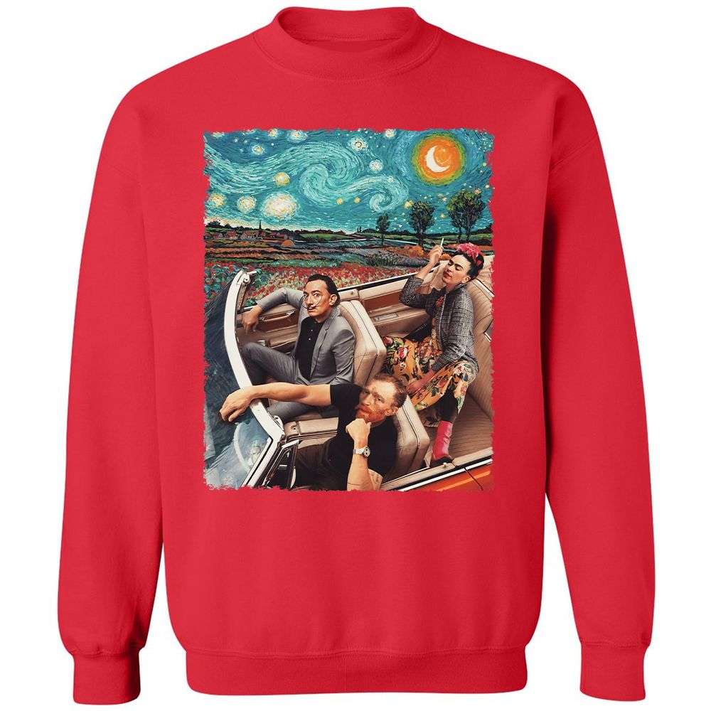 Classic Unisex Sweatshirt - W498J6TY - Red - 5